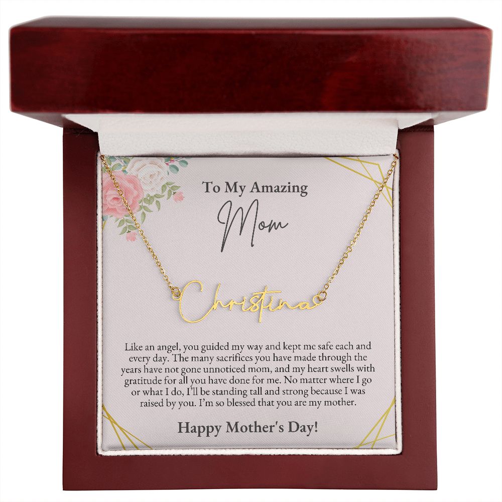 To Mom, Mother's Day | Signature Name Necklace