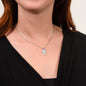 To Mommy, Mom | Engraved Baby Feet Necklace with Birthstones
