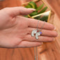 To Mommy, Mom | Engraved Baby Feet Necklace with Birthstones