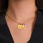 To Mommy, Mom | Engraved Baby Feet Necklace with Birthstones