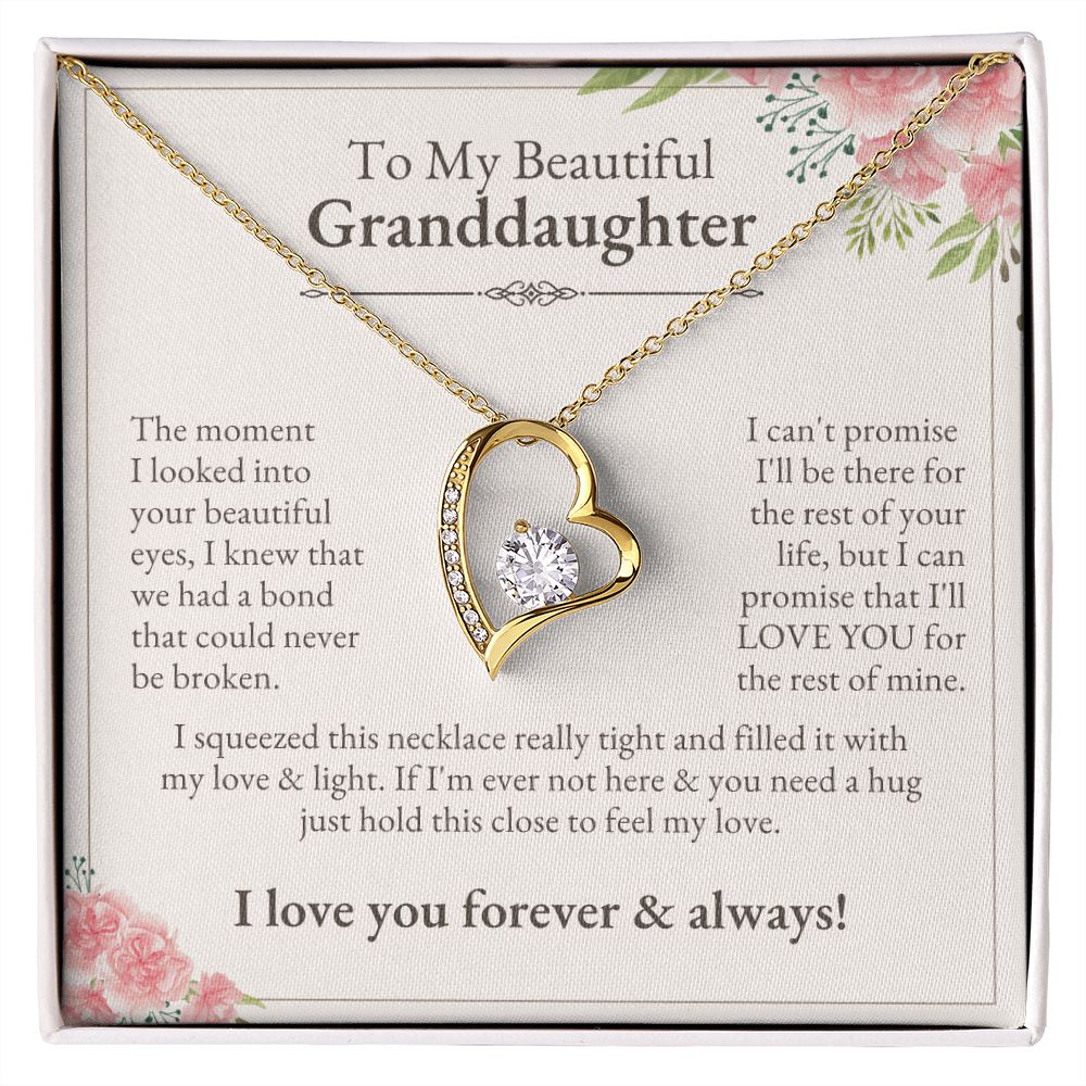 To Granddaughter from Grandmother | Forever Love Necklace