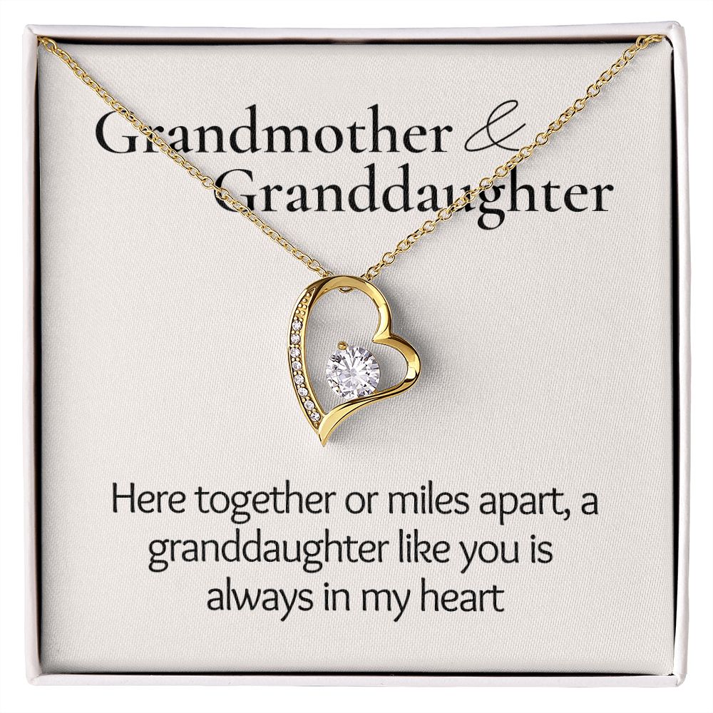 To Granddaughter from Grandmother | Forever Love Necklace