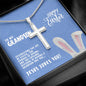 To Grandson for Easter | Cross Necklace