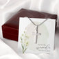 And by His wounds we are healed, Easter | Cross Necklace