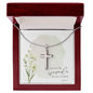 And by His wounds we are healed, Easter | Cross Necklace