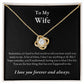 TIKTOK SHOP - Wife, love you forever and always - LOVE KNOT
