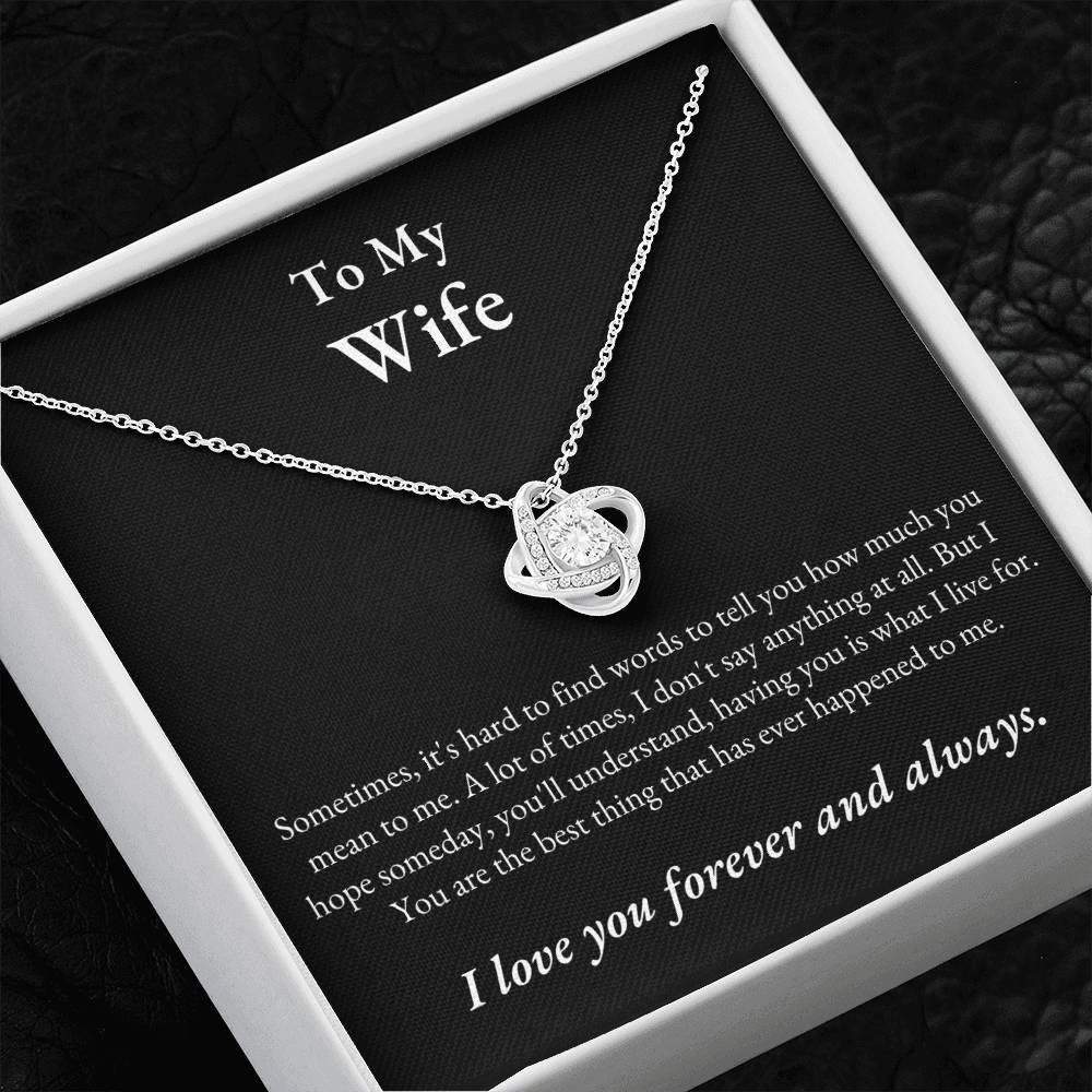 TIKTOK SHOP - Wife, love you forever and always - LOVE KNOT