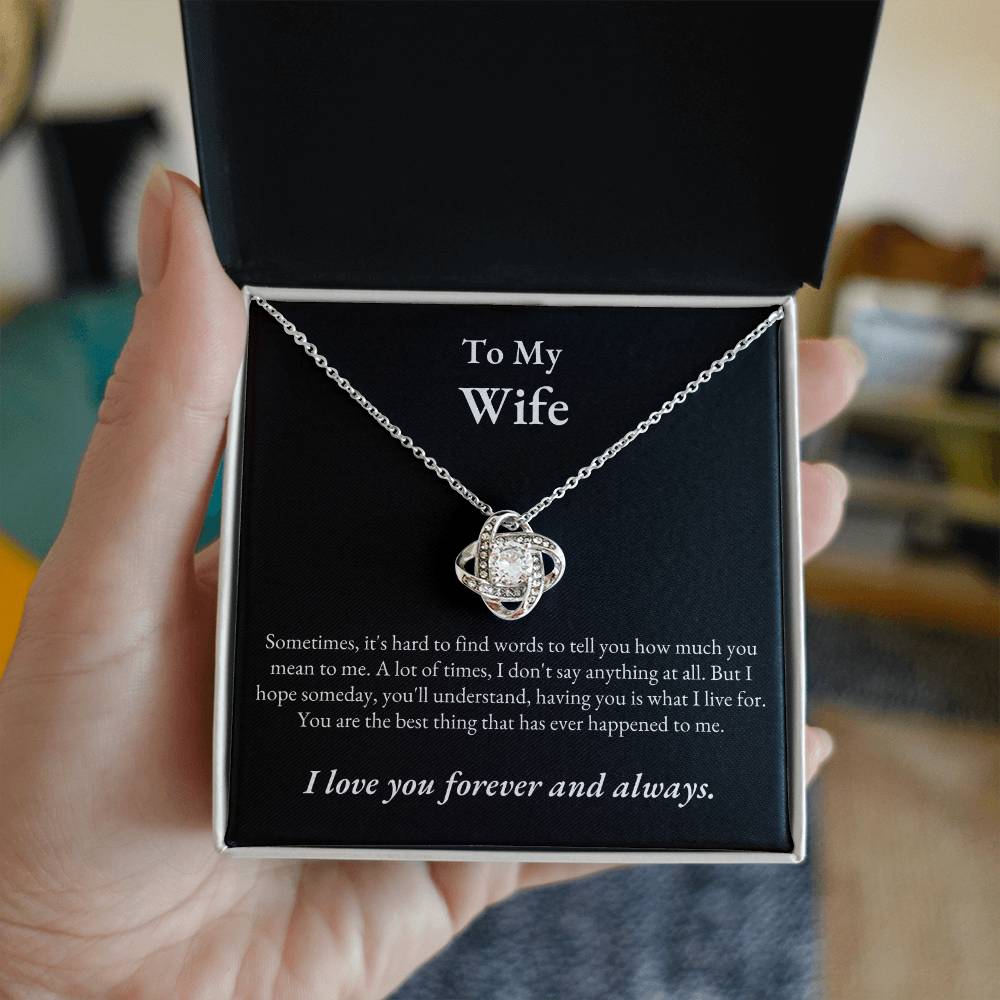 TIKTOK SHOP - Wife, love you forever and always - LOVE KNOT