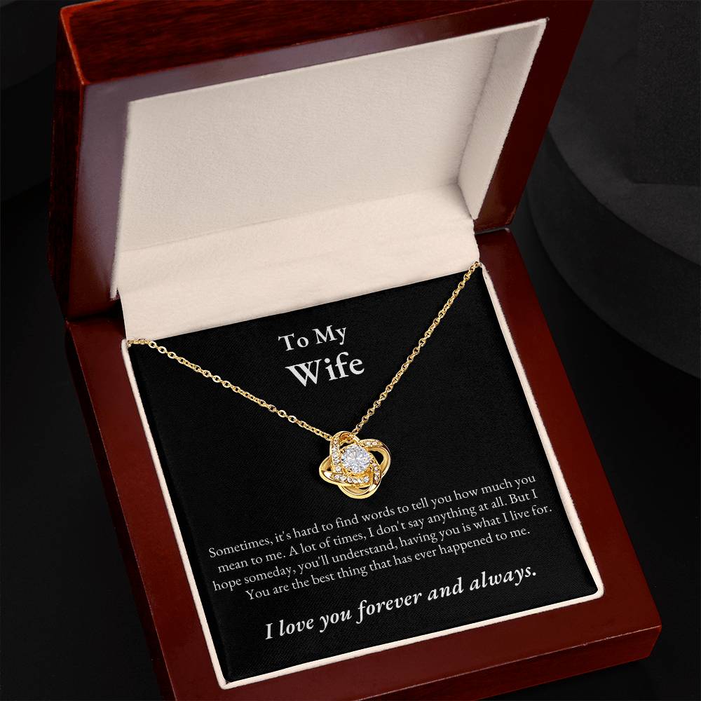 TIKTOK SHOP - Wife, love you forever and always - LOVE KNOT