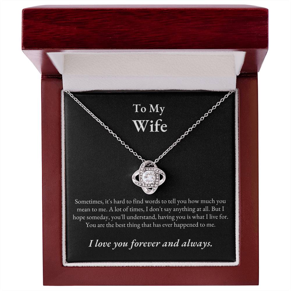 TIKTOK SHOP - Wife, love you forever and always - LOVE KNOT