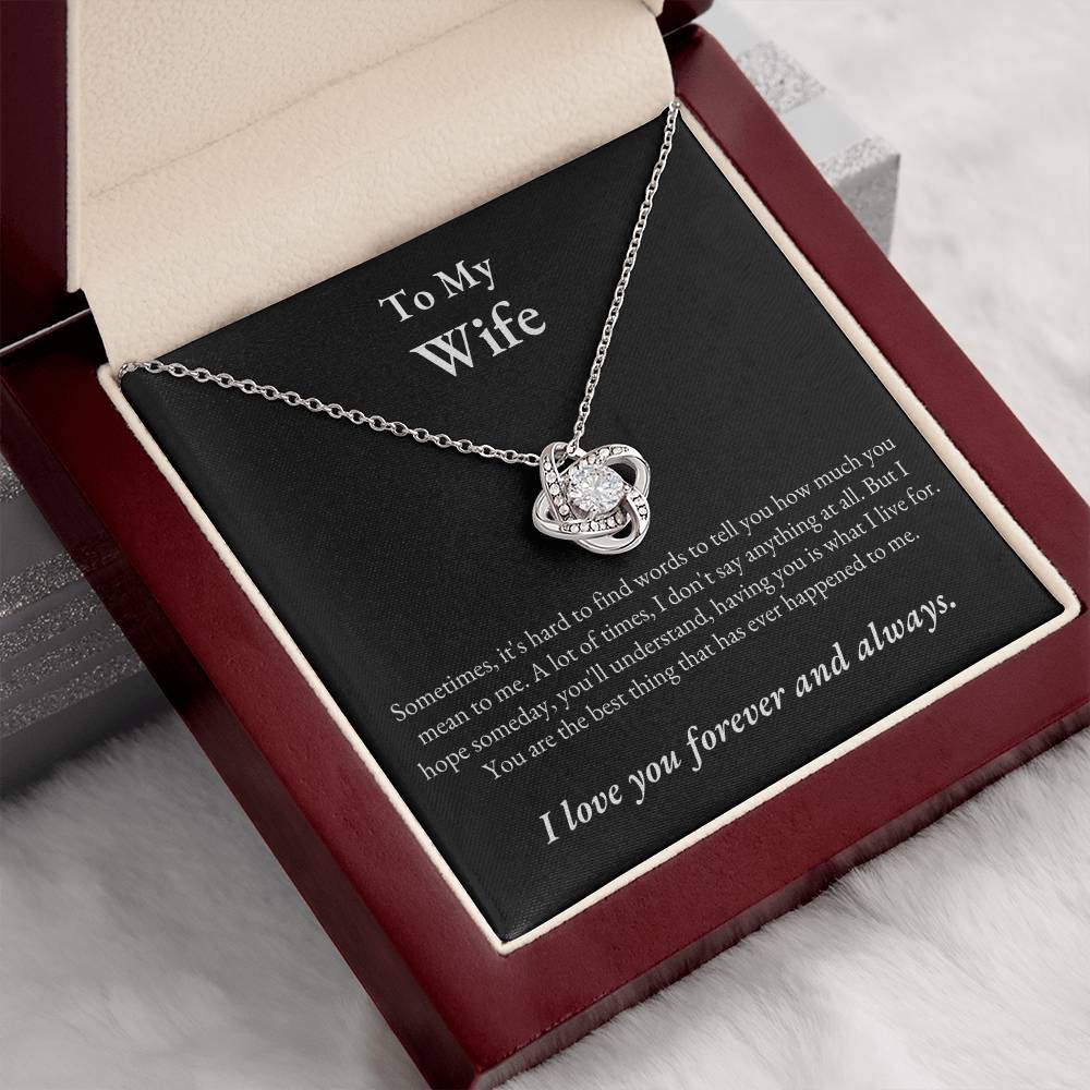 TIKTOK SHOP - Wife, love you forever and always - LOVE KNOT