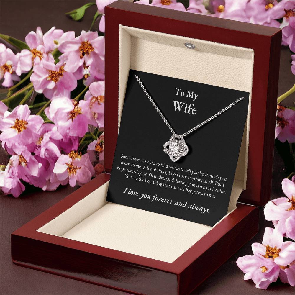 TIKTOK SHOP - Wife, love you forever and always - LOVE KNOT