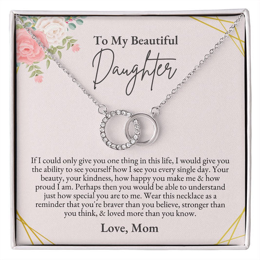To Daughter from Mom | Perfect Pair Necklace