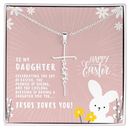 To Daughter for Easter | Faith Cross Necklace