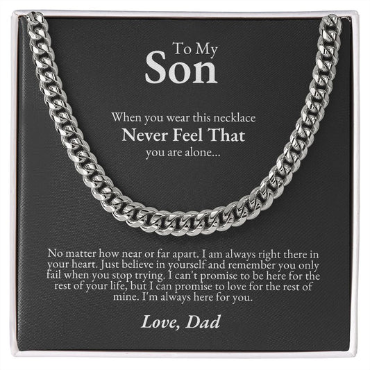 To Son from Dad | Cuban Link Chain