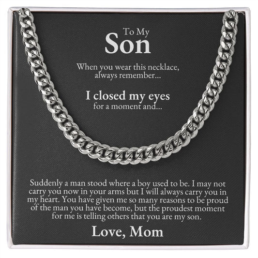 To Son from Mom | Cuban Link Chain