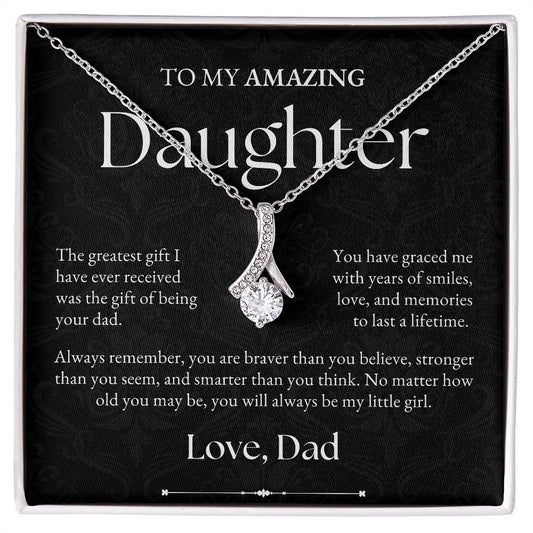 To Daughter from Dad | Alluring Beauty Necklace