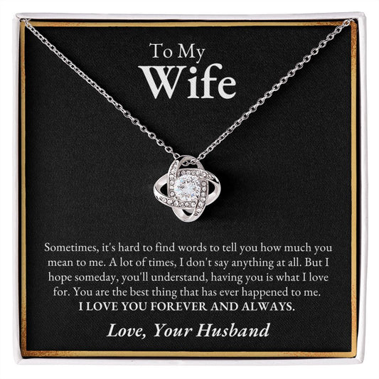 To Wife from Husband | Love Knot