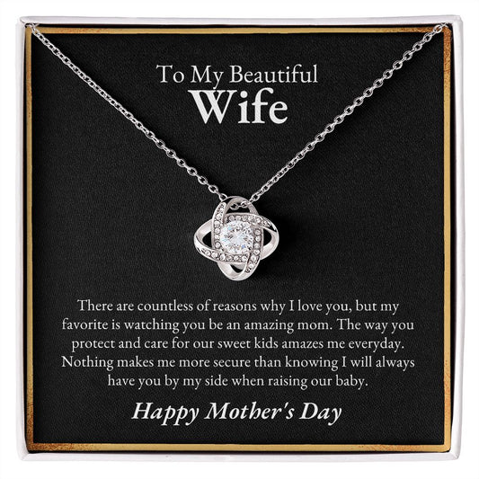 To Wife, Mom, Mother's Day | Love Knot Necklace