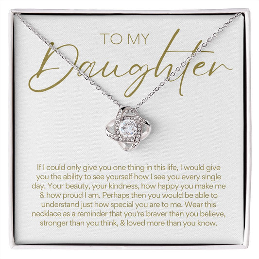 To Daughter | Love Knot Necklace