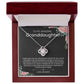 To Granddaughter from Grandpa | Love Knot Necklace