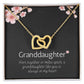 To Granddaughter from Grandmother | Interlocking Hearts Necklace
