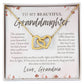 To Granddaughter from Grandmother | Interlocking Hearts Necklace