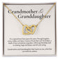 To Granddaughter from Grandmother | Interlocking Hearts Necklace