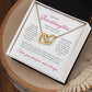 To Granddaughter from Grandmother | Interlocking Hearts Necklace