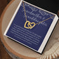 To Granddaughter from Grandmother | Interlocking Hearts Necklace