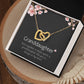 To Granddaughter from Grandmother | Interlocking Hearts Necklace