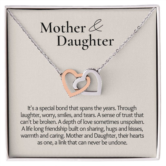 Mother and Daughter | Interlocking Hearts Necklace