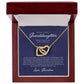 To Granddaughter from Grandmother | Interlocking Hearts Necklace