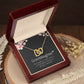 To Granddaughter from Grandmother | Interlocking Hearts Necklace