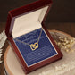 To Granddaughter from Grandmother | Interlocking Hearts Necklace
