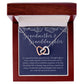 To Granddaughter from Grandmother | Interlocking Hearts Necklace