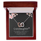 To Granddaughter from Grandmother | Interlocking Hearts Necklace