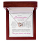 To Granddaughter from Grandmother | Interlocking Hearts Necklace