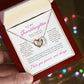 To Granddaughter from Grandmother | Interlocking Hearts Necklace
