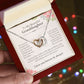 To Granddaughter from Grandmother | Interlocking Hearts Necklace