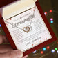 To Granddaughter from Grandmother | Interlocking Hearts Necklace