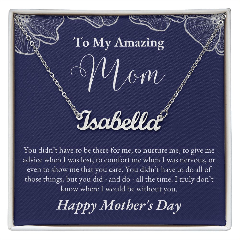 To Mom, Mother's Day | Custom Name Necklace