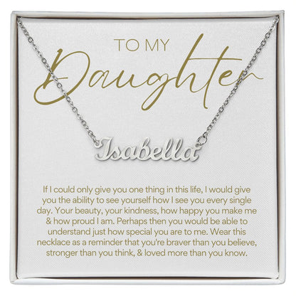 To Daughter | Custom Name Necklace
