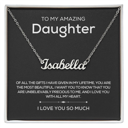 To Daughter | Personalized Name Necklace