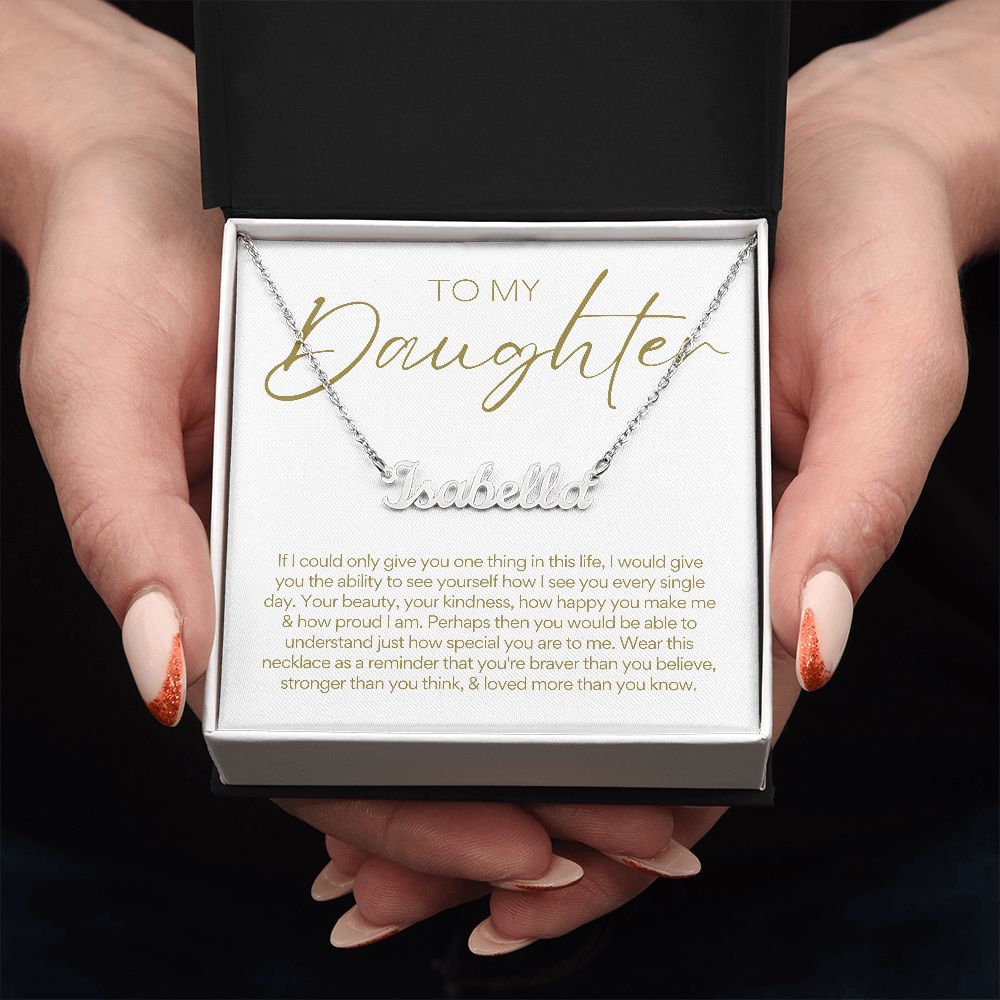 To Daughter | Custom Name Necklace