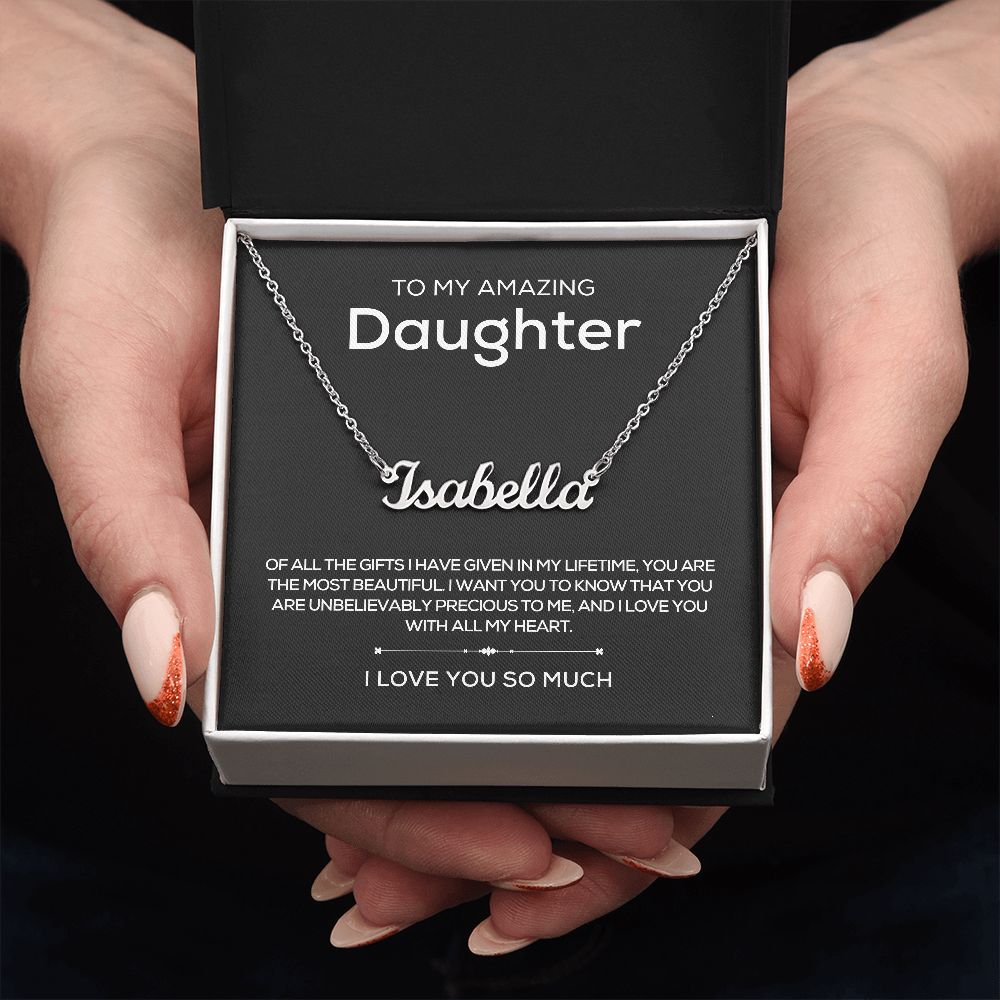 To Daughter | Personalized Name Necklace
