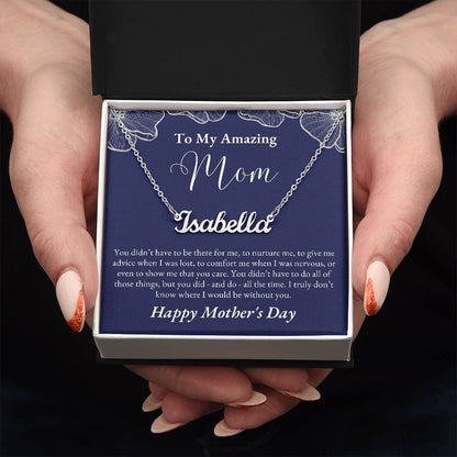 To Mom, Mother's Day | Custom Name Necklace