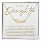To Daughter | Custom Name Necklace