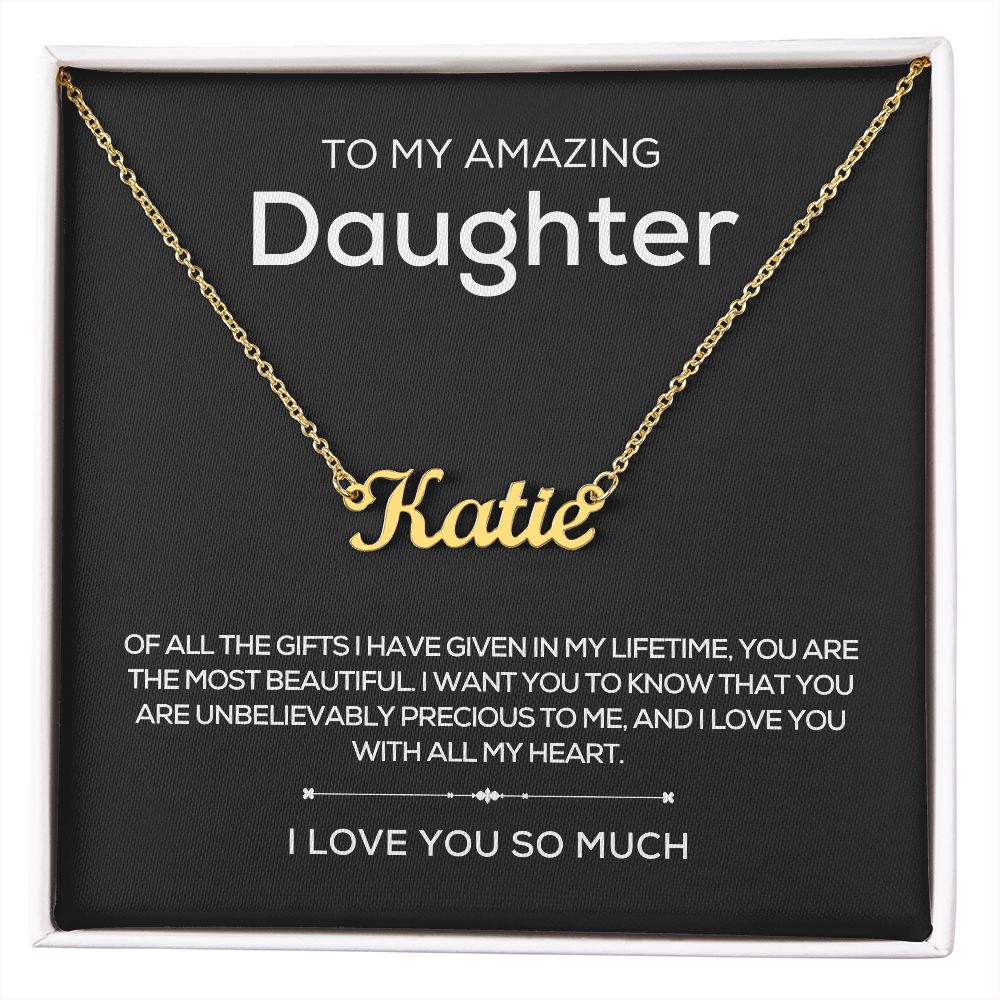 To Daughter | Personalized Name Necklace
