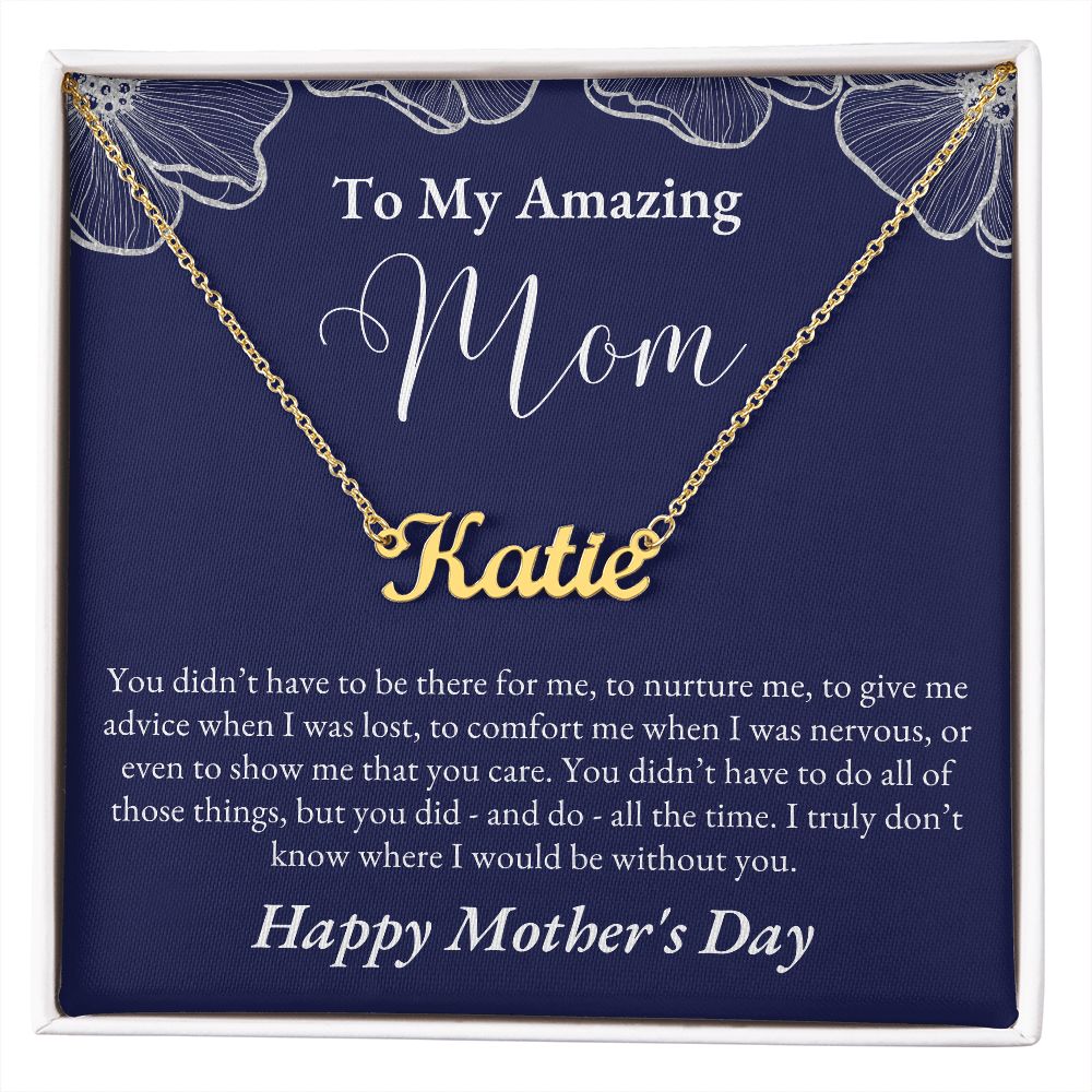 To Mom, Mother's Day | Custom Name Necklace